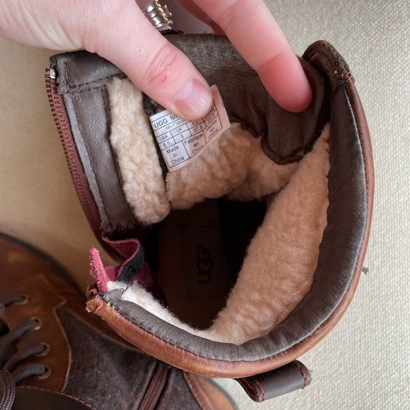 UGG Kasey leather zip up boots - Picture 13 of 14